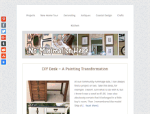 Tablet Screenshot of nominimalisthere.com